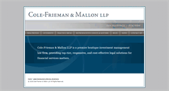 Desktop Screenshot of colefrieman.com